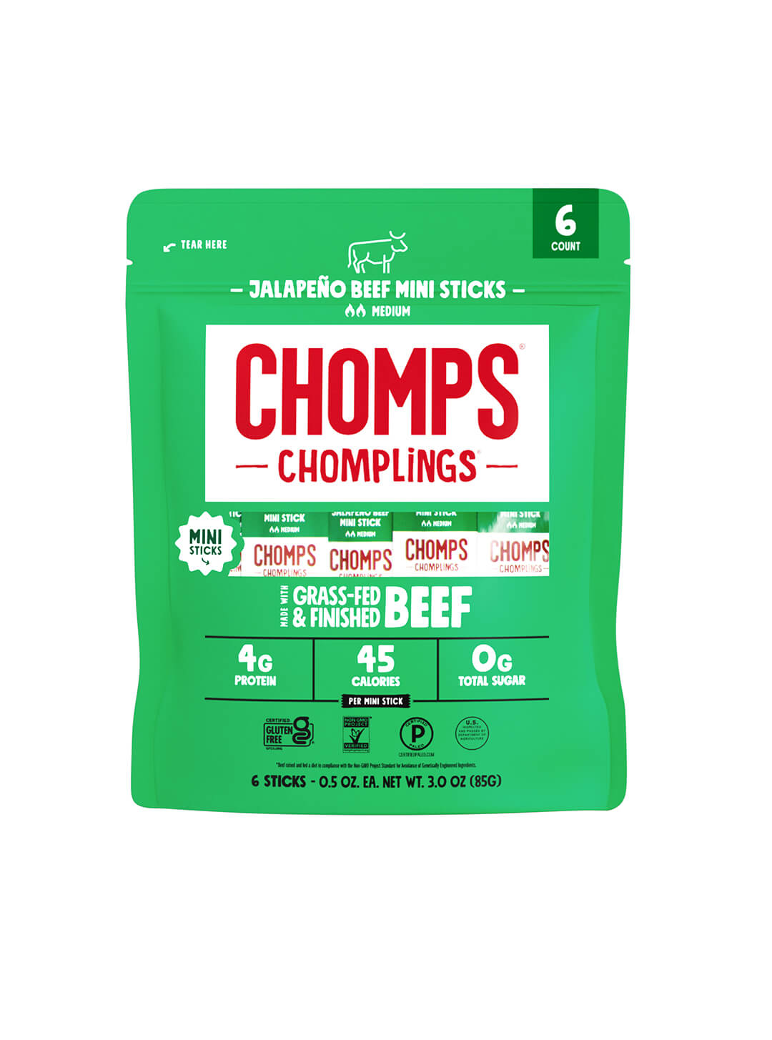 6 ct. Jalapeno Beef Chomplings - Premium Active Choice